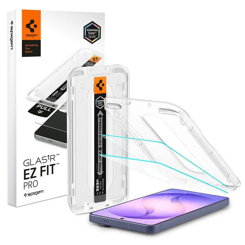 Spigen GLAS.tR EZ Fit Pro Anti-genskin skærmbeskytter Samsung 2 stk