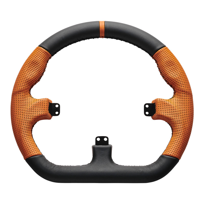 Asetek Closed D Orange Leather Rim Racerhjul