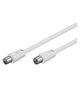 Goobay BK 250 koaxial kabel 2,5 m Koaksial Hvid