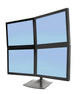 Ergotron DS Series DS100 Quad Monitor Desk Stand 61 cm (24") Skrivebord Sort