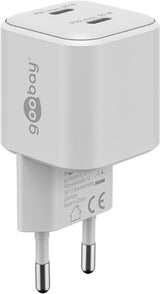 Goobay 75334 oplader til mobil enhed Universel Hvid Vekselstrøm Hurtig opladning Indendørs