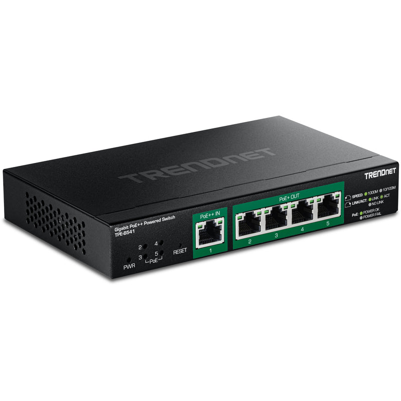 Trendnet TPE-B541 netværksswitch Administreret Gigabit Ethernet (10/100/1000) Strøm over Ethernet (PoE) Sort