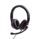 Gembird MHS-03-BKRD hovedtelefoner/headset Ledningsført Spil Sort, Rød