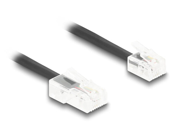 DeLOCK 88480 telefonkabel 3 m Sort