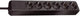 Brennenstuhl Eco-Line Sort 6 AC stikkontakt(er) 1,5 m