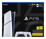 Sony Interactive Entertainment Playstation 5 Slim Digital 825 GB Wi-Fi Sort, Hvid