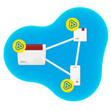 Repeater FRITZ! 1200 AX 3000 Mbit/s Ethernet LAN Wi-Fi Hvid 1 stk