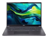 Acer Aspire 16 A16-71M-77HE Intel Core Ultra 7 155H Laptop 40,6 cm (16") WUXGA+ 16 GB LPDDR5x-SDRAM 512 GB SSD Wi-Fi 6 (802.11ax) Windows 11 Home Grå
