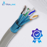 Extralink EX.16231 netværkskabel Grå 500 m Cat6a F/FTP (FFTP)