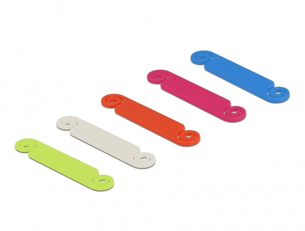 DeLOCK 18406 kabelmarkering Flerfarvet Termoplastisk polyetherpolyurethan 62 mm 10 stk