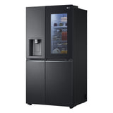 LG InstaView GSXV91MCAE side-by-side køle-fryseskab Fritstående 635 L Sort