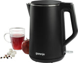 Gorenje K15DWBK elkedel 1,5 L 2200 W Sort