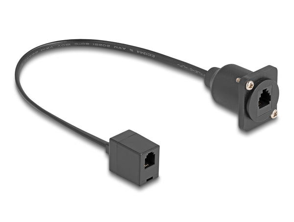 DeLOCK 87969 telefonkabel 0,3 m Sort