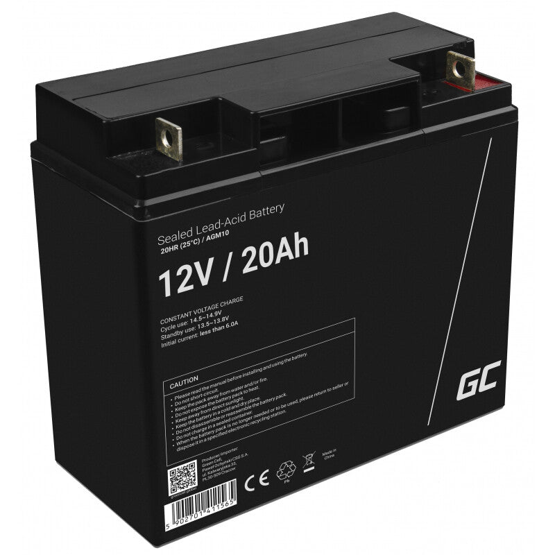 Green Cell AGM10 genopladeligt batteri Blybatterier (VRLA) 20000 mAh 12 V