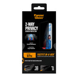 PanzerGlass ® 2-Way Privacy Skærmbeskyttelse iPhone 18 Pro | Ultra-Wide Fit m. FASTFIT IN-A-BOX