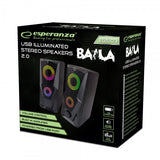 Esperanza BAILA Sort Ledningsført 6 W