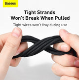 Baseus CALWJ-A01 Lightning kabel 2 m Sort