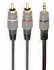 Gembird CCA-352-2.5M lydkabel 2,5 m 2 x RCA 3.5mm Sort