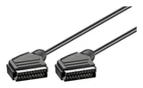 Goobay 11702 SCARt kabel 1,5 m SCART (21-pin) Sort