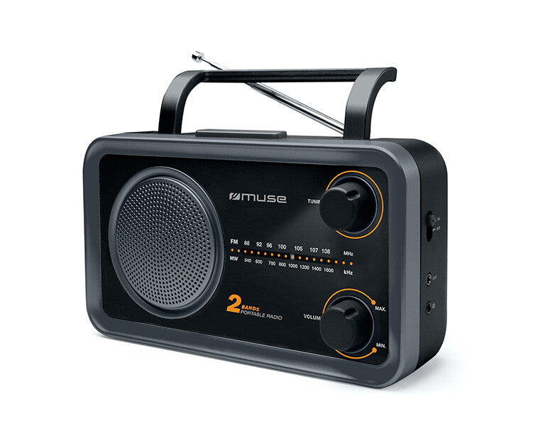Muse M-06DS radio Bærbar Analog Sort, Grå