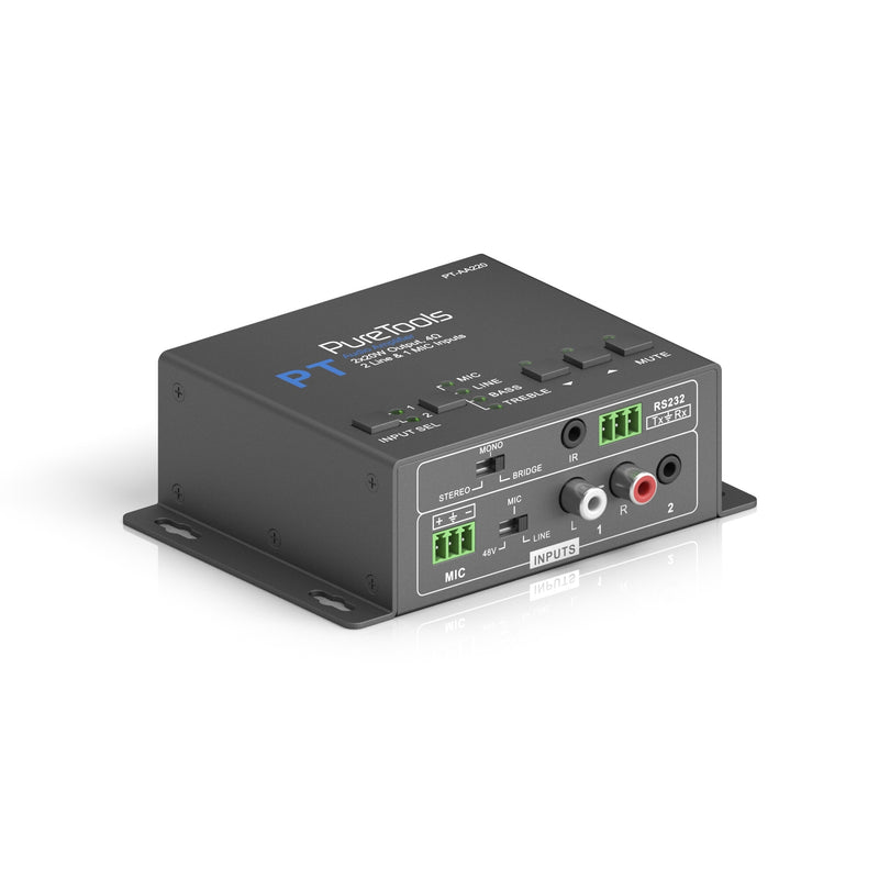 PureTools PT-AA220 audio forstærker Sort