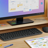 Logitech K250 Compact Bluetooth tastatur Universel RF trådløs + Bluetooth AZERTY Belgisk Grafit