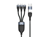 Conceptronic ETTA05B15 USB-kabel USB 2.0 1,5 m USB C USB C/Micro-USB B/Lightning 0,48 Gbit/sek. 60 W Sort