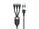 Conceptronic ETTA05B15 USB-kabel USB 2.0 1,5 m USB C USB C/Micro-USB B/Lightning 0,48 Gbit/sek. 60 W Sort