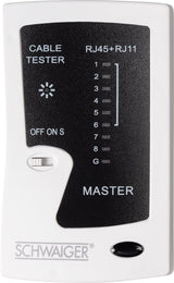Schwaiger NWM1 531 netværkskabeltester Sort, Hvid
