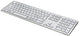 Voxicon DK-295B-WHT tastatur Universel Bluetooth QWERTY Nordisk Hvid, Sølv