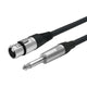 Vivolink PROAUDXLRFJACK3 lydkabel 3 m XLR 6.35mm Sort