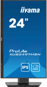 iiyama ProLite XUB2497HSN-B2 computerskærm 60,5 cm (23.8") 1920 x 1080 pixel Fuld HD LED Sort