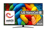 LG NanoCell AI 65NANO81A3A TV 165,1 cm (65") 4K Ultra HD Smart TV Wi-Fi Sort