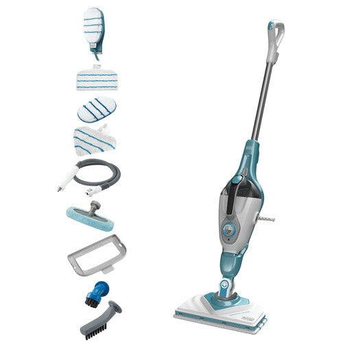 Black & Decker BHSM166DSM damprenser Dampmoppe 0,5 L 1600 W Turkisfarve, Hvid