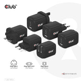 CLUB3D CAC-1913EU oplader til mobil enhed Universel Sort Vekselstrøm Hurtig opladning Indendørs