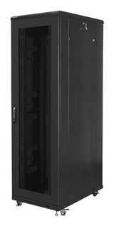 Lanberg FF01-8042-23B stativ 42U Fritstående reol Sort
