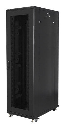 Lanberg FF01-8042-23B stativ 42U Fritstående reol Sort