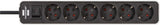 Brennenstuhl 1153260020 stikdåse 1,5 m 6 AC stikkontakt(er) Sort, Hvid