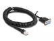 DeLOCK 87996 kabel kønsskifter RJ-50 D-Sub 9 pin Sort