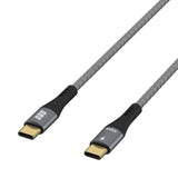 EFB Elektronik USB-CC-00001 USB-kabel USB 2.0 0,5 m USB C 0,48 Gbit/sek. 100 W Sort, Grå