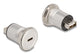 DeLOCK 88193 stikkontakt USB A + USB C Sort, Sølv