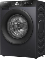 Hisense WD3S8043BB3 vaskemaskine - tørretumbler Fritstående Front-læsning Sort