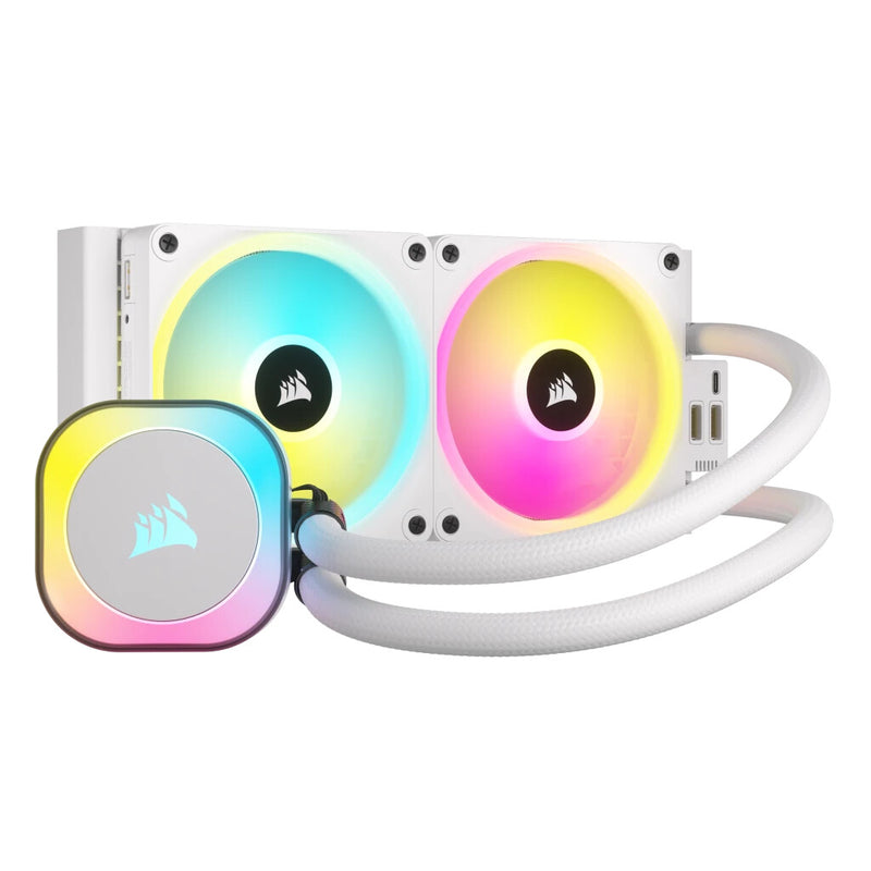 Corsair H100I Processor Hybridkøler 12 cm Hvid
