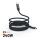FIXED FIXDBM-CC12-GR USB-kabel USB 2.0 1,2 m USB C 4,8 Gbit/sek. 240 W Sort