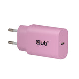 CLUB3D CAC-3021 oplader til mobil enhed Smartphone, Universel Lyserød Vekselstrøm Hurtig opladning Indendørs