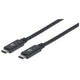 Manhattan 355223 USB-kabel USB 3.2 Gen 2 (3.1 Gen 2) 1 m USB C 10 Gbit/sek. Sort