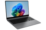 Samsung Galaxy Book5 360 Intel Core Ultra 5 226V Laptop 39,6 cm (15.6") Berøringsskærm Fuld HD 16 GB LPDDR5x-SDRAM 512 GB SSD Wi-Fi 7 (802.11be) Windows 11 Pro Grå QWERTZ Tysk