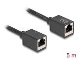 DeLOCK 90333 netværkskabel Sort 5 m Cat6a S/FTP (S-STP)