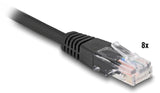 DeLOCK 90121 netværkskabel Sort 5 m Cat5e U/UTP (UTP)