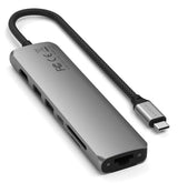 Satechi ST-P7SM interface hub USB Type-C 10000 Mbit/s Grå